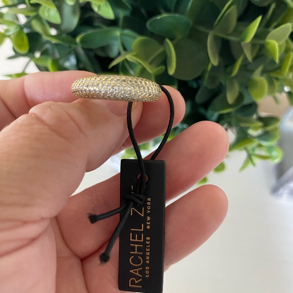 Brand New Rachel Zoe Gold over Sterling Silver 925 Cubic Zirconia size 7 ring - Picture 8 of 8